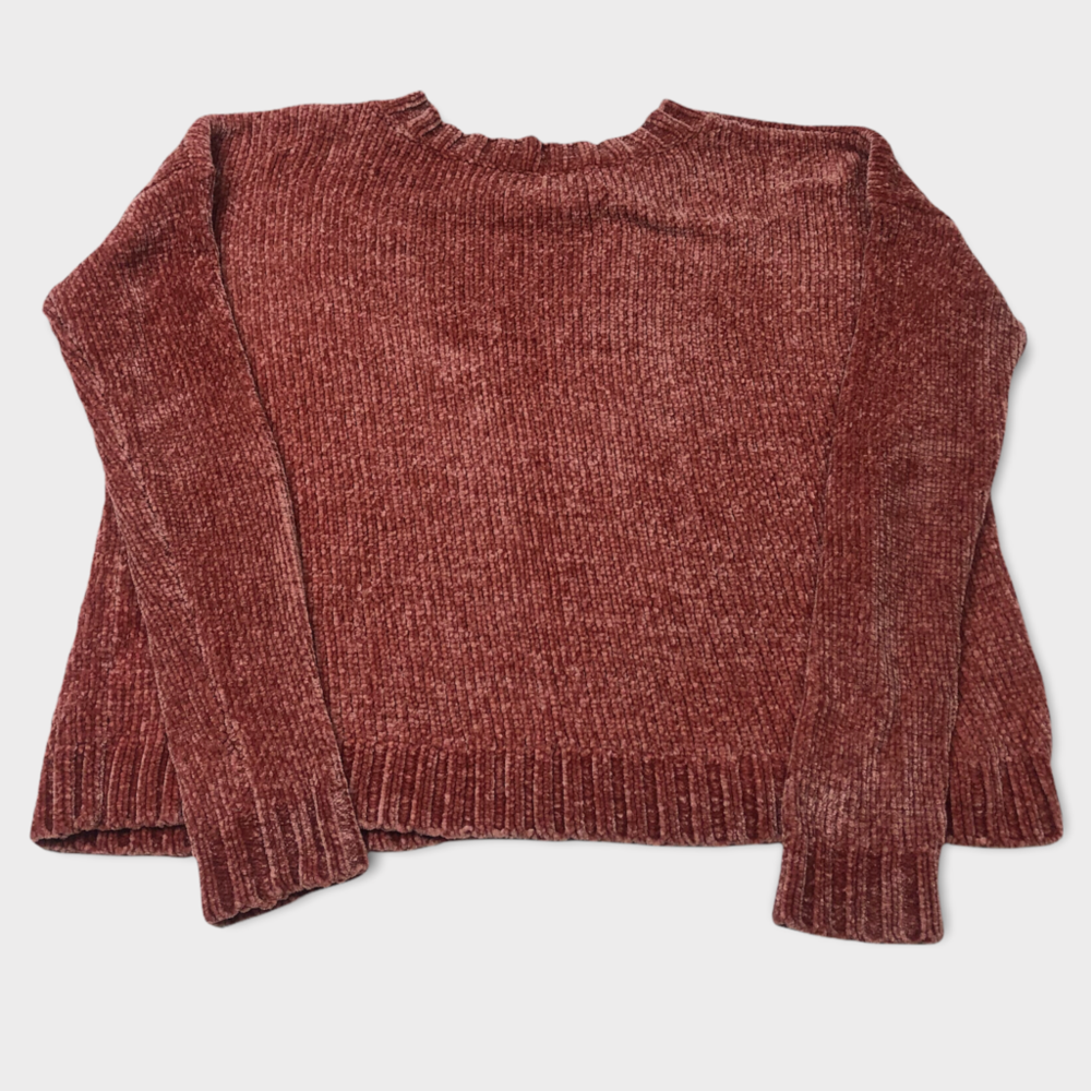 Aerie Salmon Pink Soft Knit Pullover Crew Neck Sweater Women’s Size Small